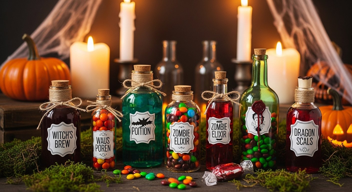 DIY Potion Bottles for Drinks & Snacks (Free Templates)