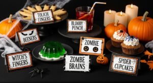 Printable Halloween Food Labels (Creepy Name Ideas Included)