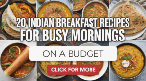 20 Indian Breakfast Recipes for Busy Mornings