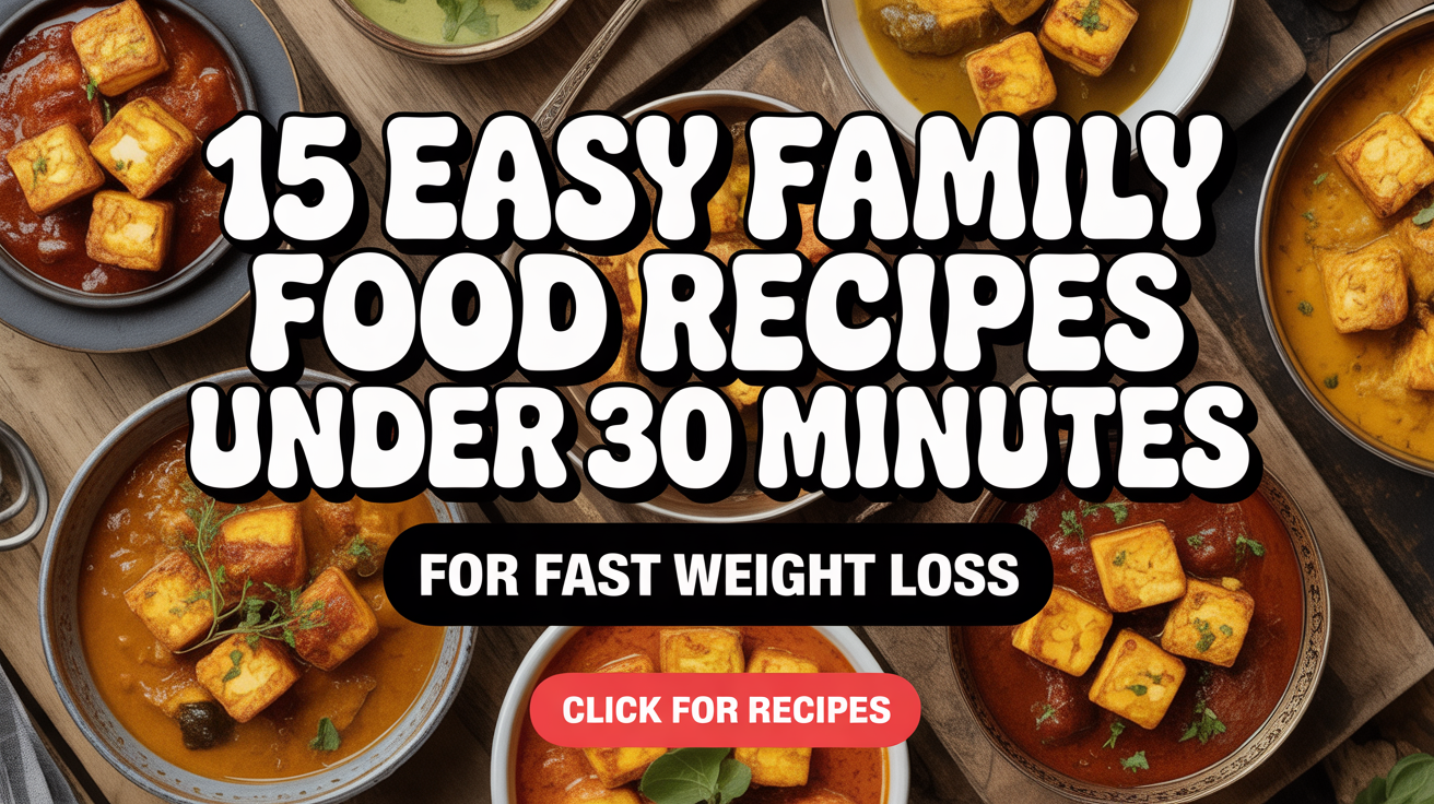 15 Easy Family Food Recipes Under 30 Minutes